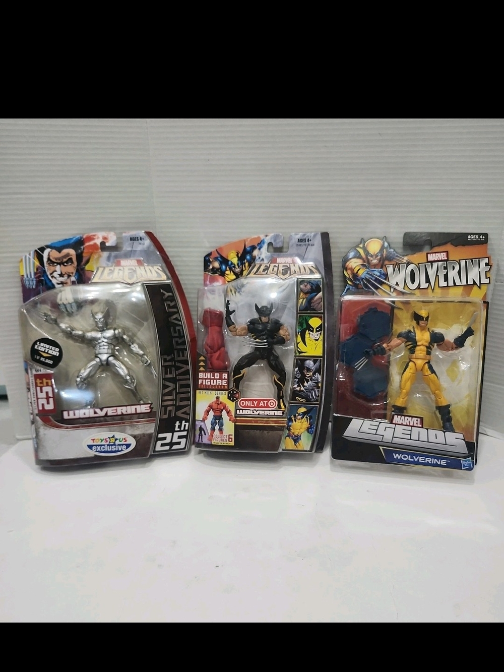 Marvel Legends 2006 X-Men Wolverine Puck Baf Red Hulk Baf Target Ex Silver Anniv